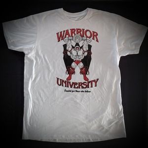 Ultimate Warrior shirt Warrior University wwe wwf tee xl